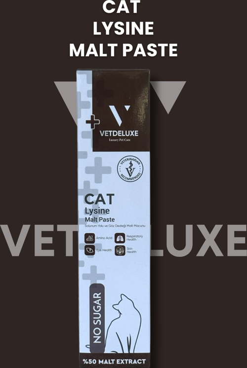 Lysine Malt Kedi ve Köpekler İçin Göz Sağlığı ve Solunum Yolu Destekleyici Malt Macunu 100 Gr