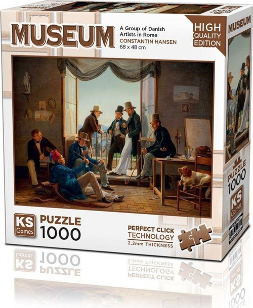 1000 Parça Bir Grup Danimarkalı Sanatçı Roma Yapboz-A Group Of Danish Artists İn Rome 1000 Pc Puzzle