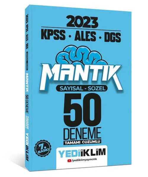 2023 KPSS - ALES - DGS Sayısal Sözel Mantık Tamamı Çözümlü 50 Deneme