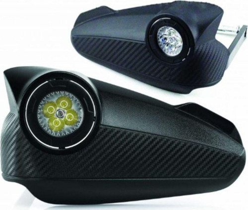 Motosiklet Led Plastik Elcik Rüzgar Koruma Işıklı Üniversal Motor Led Elcik