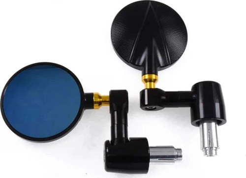 Motosiklet Lüx Gidon Aynası Unıversal Model Büyük Ayna 1.Kalite Motor Gidon Aynası Black