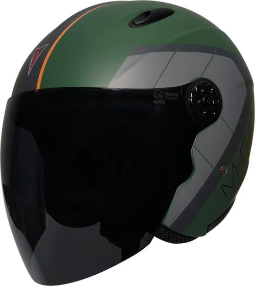 Motosiklet Ve Bisiklet Yarım Kask Siyah Cam Ce Sertifikalı Abs Material Motor Kaskı Cargo