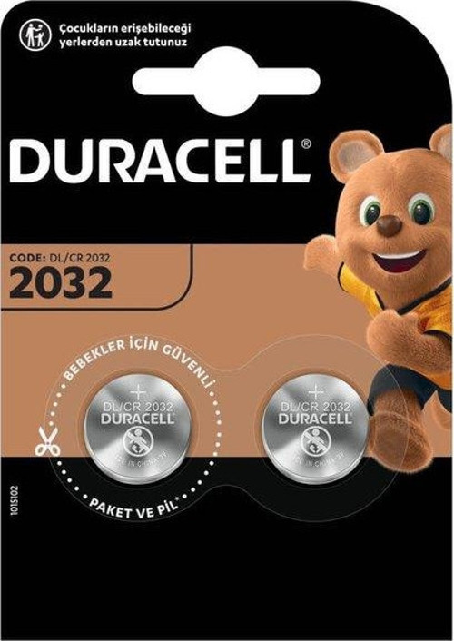 CR2032 2'li Lityum Düğme Pil