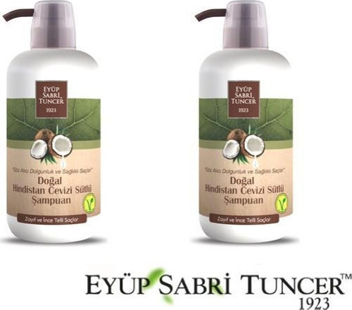 Doğal Hindistan Cevizi Sütlü Şampuan 600 ml x 2