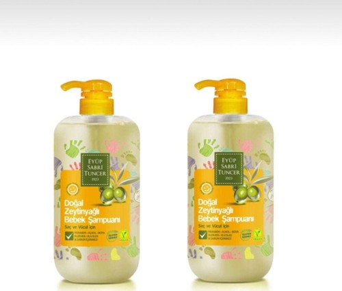 Doğal Zeytinyağlı Bebek Şampuanı 600 ml x 2