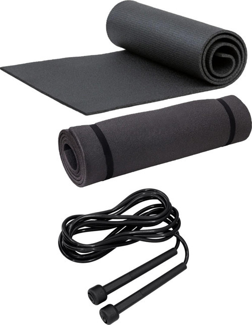 Pilates Yoga Matı 7 Mm Ve Atlama Ipi Pilates Egzersiz Seti Evde Spor Seti