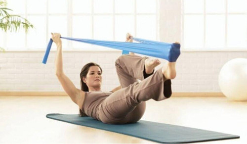 Pilates Jimnastik Bantı Egzersiz Direnç Yoga Lastiği