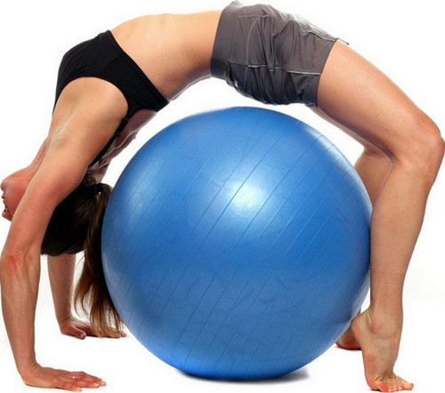 75 Cm Dayanıklı Yüksek Kalite Fitilli Pilates Topu Ve Pompa