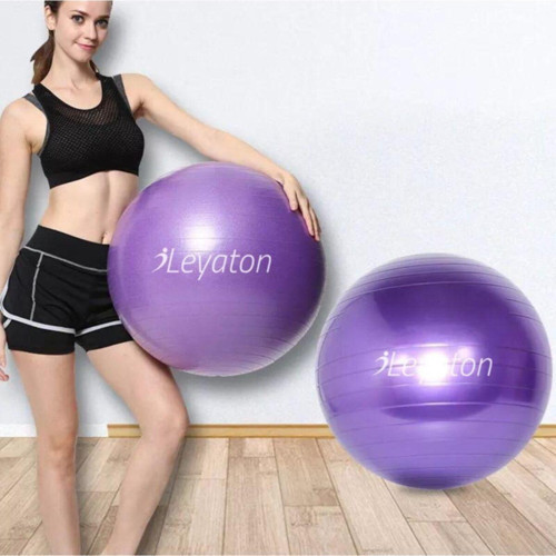 Mor 65 Cm Pilates Topu Büyük Boy Kalın Yoga Pilates Top