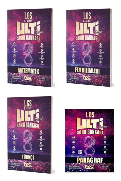 BES Yayınları 2023 - 8. Sınıf Tüm Dersler Soru Bankası Seti 4 Kitap (kitap Noktası Mağazası)