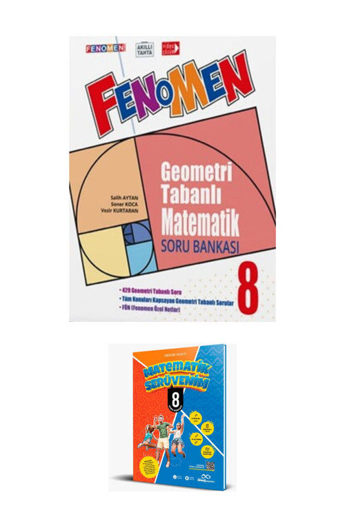 Fenomen Yayıncılık 2025 - 8. Sınıf Geometri Tabanlı Matematik Soru Bankası (Matematik Serüvenim 8 Hediyeli)