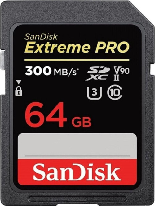 Extreme Pro 64Gb 300/260Mb/S Sdxc Uhs-Iı U3 V90 8K/4K Hafıza Kartı Sdsdxdk-064G-Gn4In