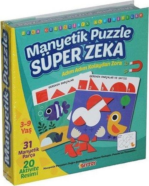 Süper Zeka Manyetik Puzzle Eğitici Oyun