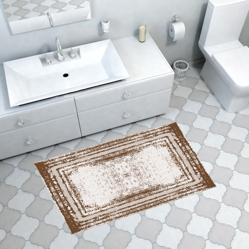 Kaymaz Taban Djt Banyo Halısı Yıldız Deri Modern M5132