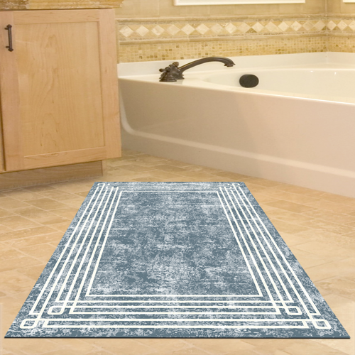 Kaymaz Taban Djt Banyo Halısı Yıldız Deri Modern M5142
