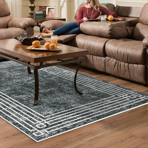 Kaymaz Taban Djt Salon Halısı Star Pamuk Modern M5142