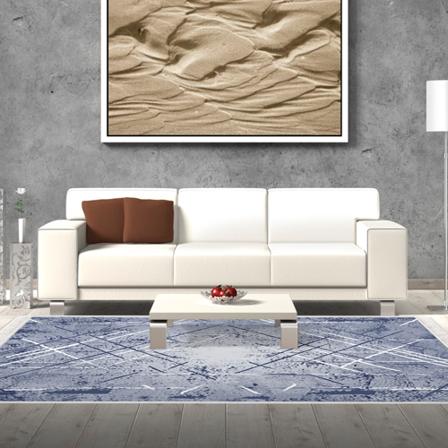 Kaymaz Taban Djt Salon Halısı Yıldız Deri Saçaklı Modern M5003