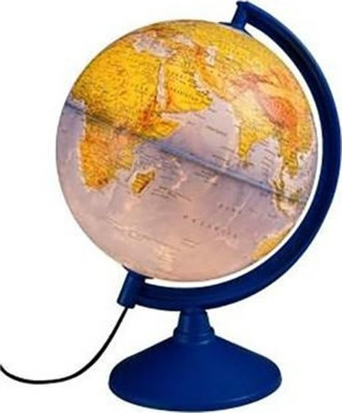 İşıklı 30 Cm Fiziki Siyasi Küre