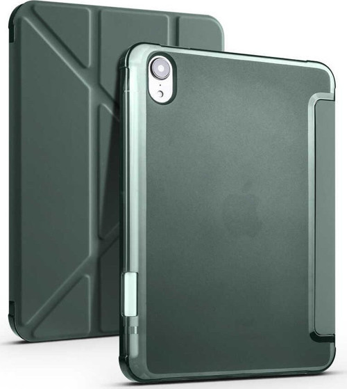 Apple ipad Air 6.Nesil 11 inç M2 2024 Kılıf Yatay ve Dikey Standlı Uyku Modlu Kalemlikli Arkası Silikon Smart Kılıf