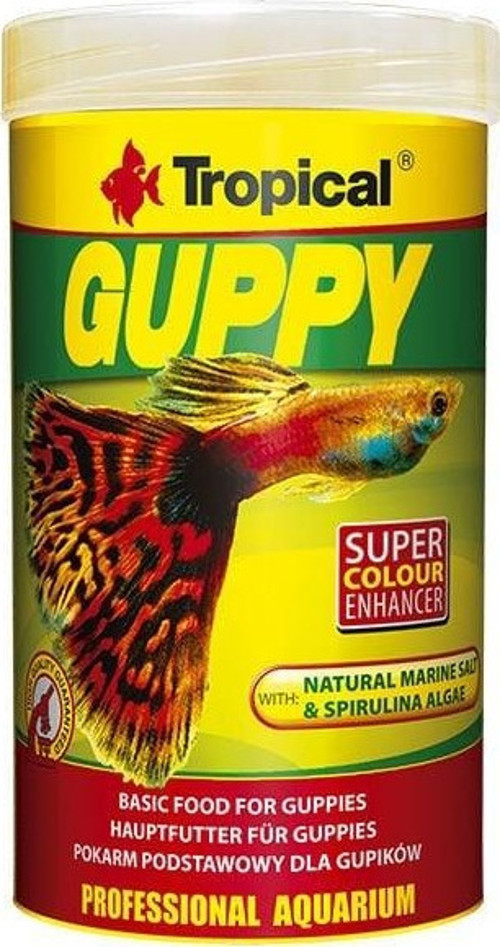 Guppy Lepistes Balıkları için Pul Balık Yemi 100 Ml 20 Gr