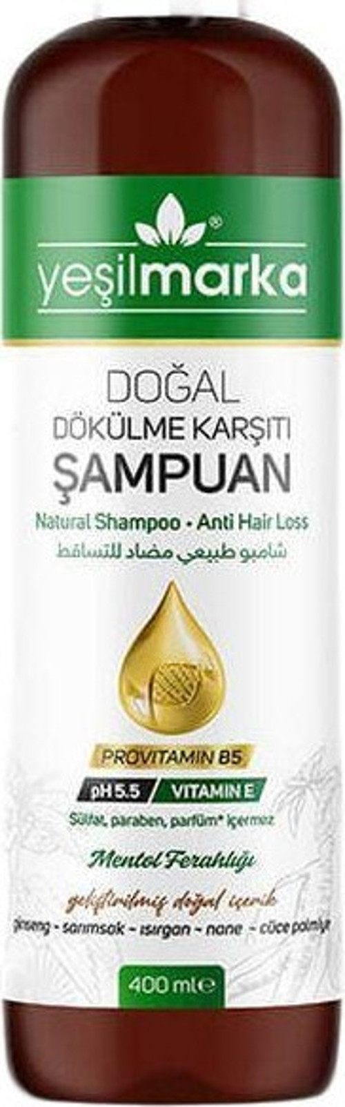Doğal Dökülme Karşıtı Şampuan 400 Ml