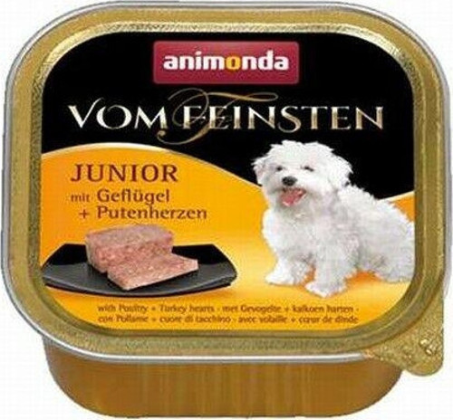 Vom Feinsten Kümes Hayvanlı ve Hindi Yürekli Yavru Köpek Konservesi 6 Adet 150 Gr - Petshopundan