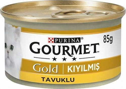 Gold Kıyılmış Tavuklu Yetişkin Kedi Konservesi 6 Adet 85 Gr