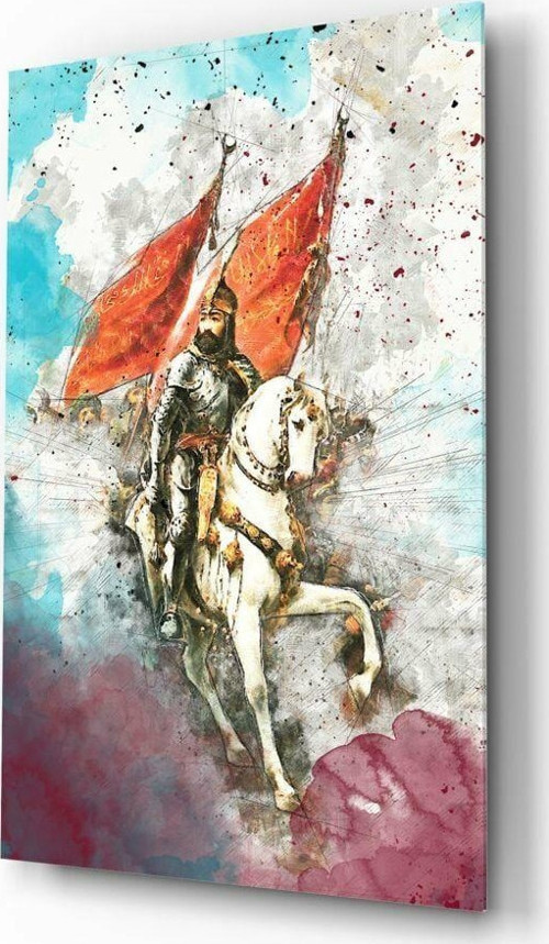 Fatih Sultan Mehmet İstanbul Kapılarında Cam Tablo | Hediyelik, Dekoratif, Ofis, Mutfak