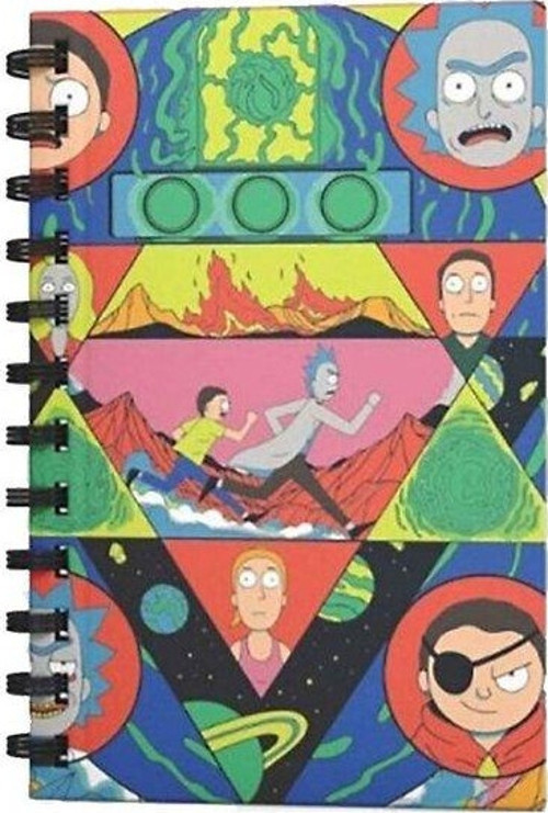 Rick and Morty Spiralli Defter Kırmızı 80 Yaprak 17 x 24 388517