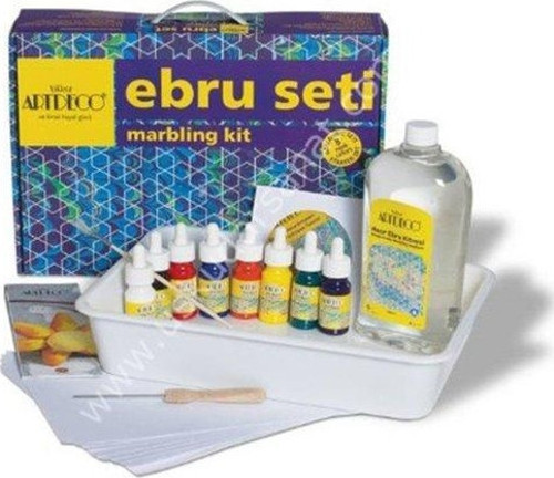 Ebru Başlangıç Seti 8 renk x 30 ml Klasik şişe