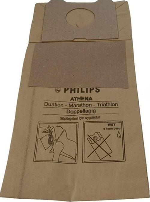 1.Kalite Philips HR 6839B 3 Katlı Kağıt Toz Torbası 10 Adet