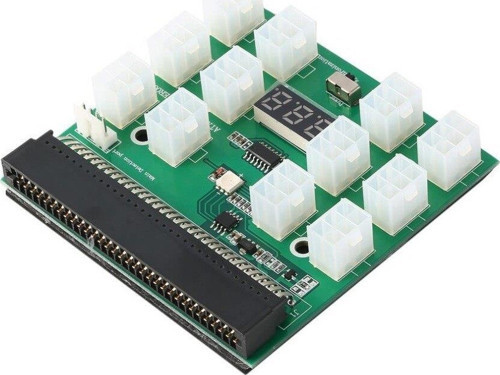 12 Port Güç Kaynağı İçin LED Kesme Panosu 12 V çıkış 6Pin PCI-E Breakout Port