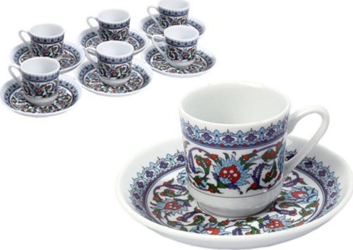 Topkapı 6 Kişilik Kahve Fincan Takımı