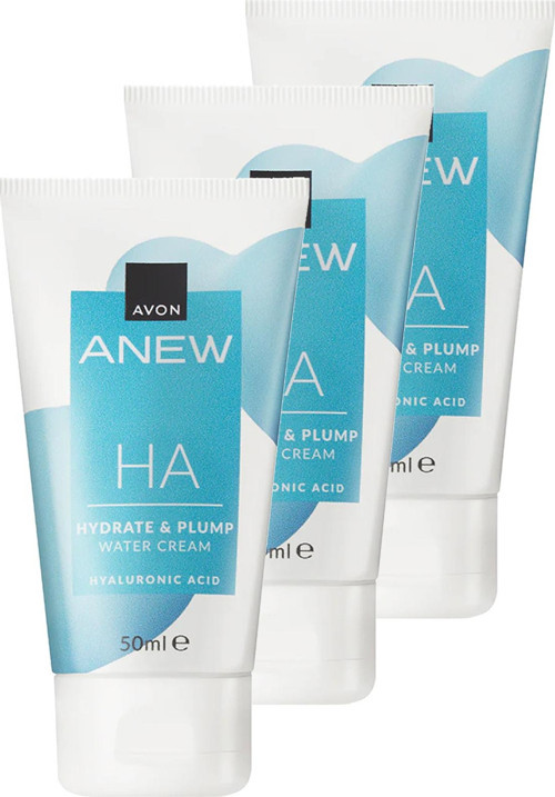 Anew Hyalüronik Asit İçeren Dolgun Görünüm Veren Su Bazlı Krem 50 Ml. Üçlü Set