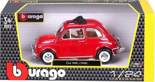 22099 Burago Fiat 500L 168 Kırmızı 1:24 -Sunman