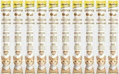 Kedi Ödül Çubuğu Hindi-Tavşan Etli 50 Gr. 10 lu