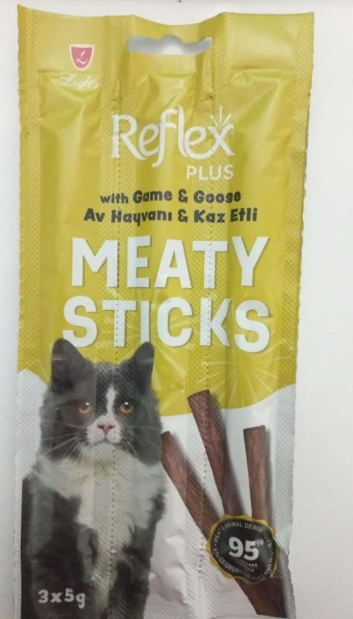 Kaz ve Av Hayvanlı Stick Kedi Ödül Maması 3 Adet 5 Gr