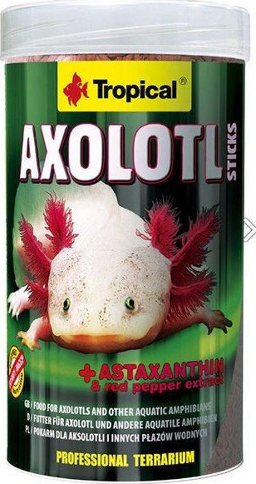 Axolotl Sticks İki Yaşamlı Canlılar için Çubuk Yem 250 Ml 135 Gr - Petshopundan