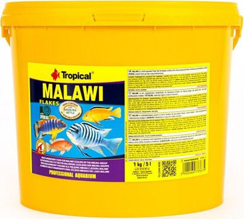 Malawı Flakes Malawı Cichlid Balıkları için Pul Balık Yemi 11 Lt 2 Kg - Petshopundan