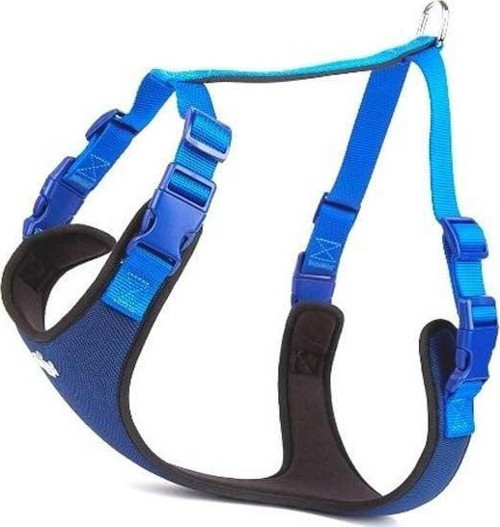 Havalı Dokuma Köpek Göğüs Tasması Xxlarge Mavi 2.5x70-80 Cm