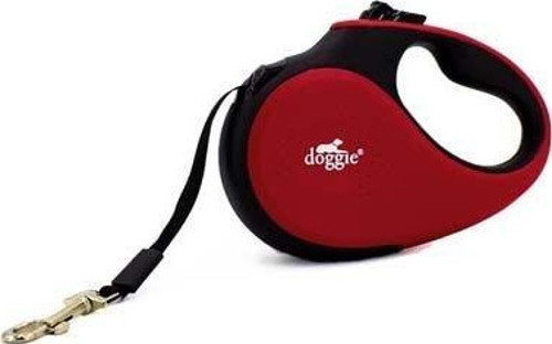 Soft Otomatik Köpek Uzatma Tasması Xsmall Kırmızı 12 Kg 3 Mt