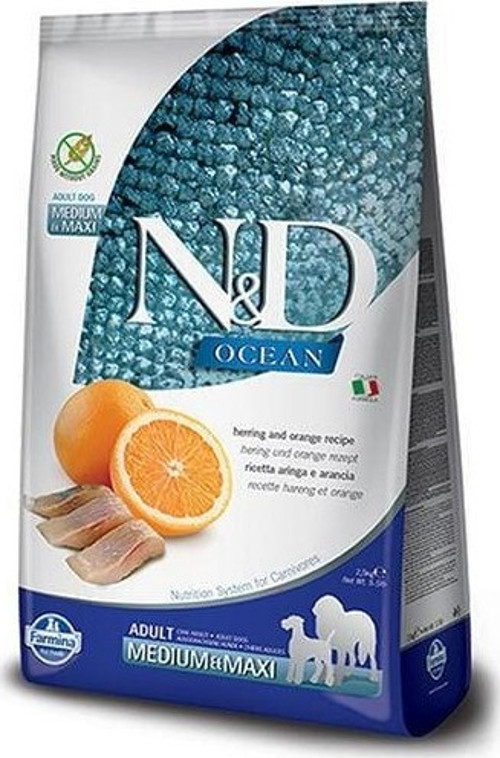 Ocean Ringa Balık&Portakal Tahılsız Köpek Maması 2,5 Kg