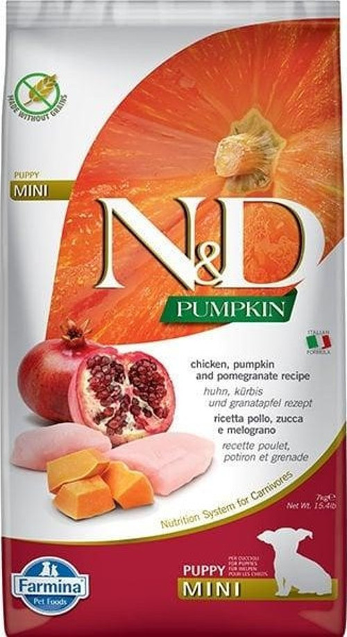 Pumpkin Tavuk ve Narlı Mini Yavru Köpek Maması 7 Kg