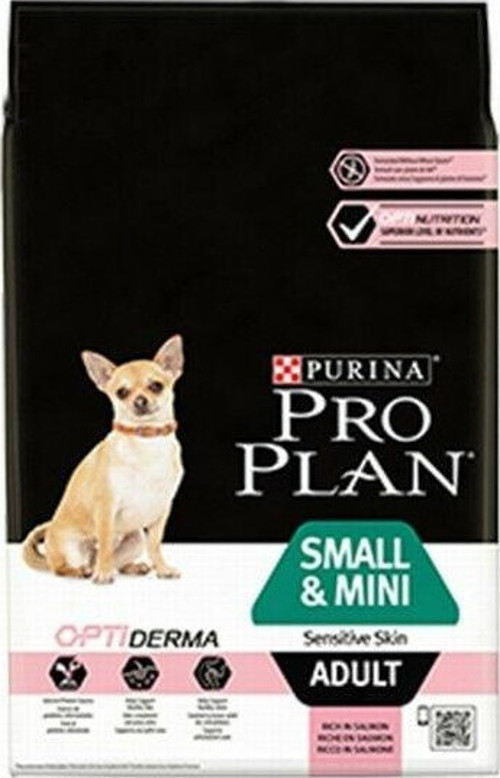 Small & Mini Adult Sensitive Skin Somonlu Küçük Irk Yetişkin Köpek Maması 3 Kg - Petshopundan