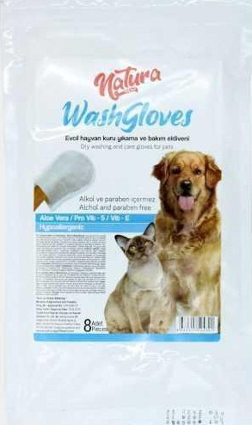 Washgloves Evcil Hayvan Temizleme Kesesi 8´li - Petshopundan