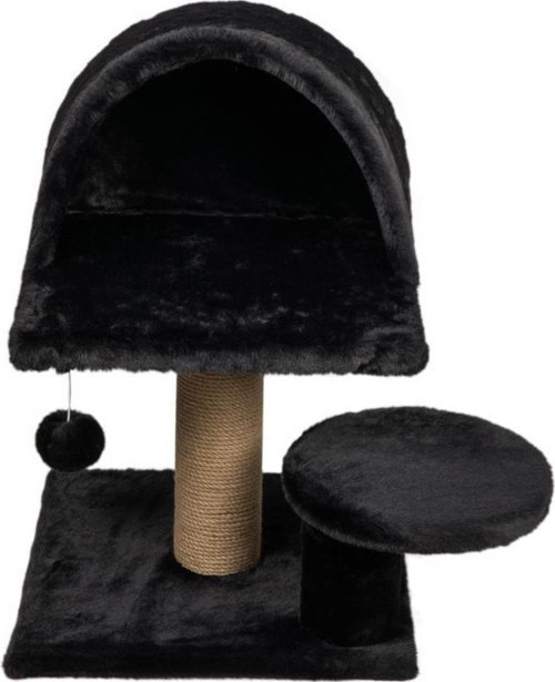50x50x55 cm Kedi Oyun Evi ve Tırmalama Platformu Siyah