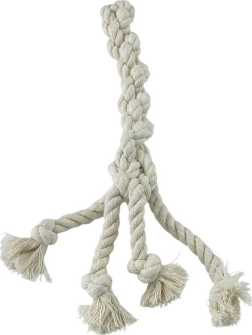 At-getir ve Diş Kaşıma Köpek Oyuncağı 100% Pamuk 45cm