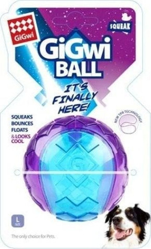 Ball Sert Top Plastik Köpek Oyuncağı 7 Cm Mavi/Mor