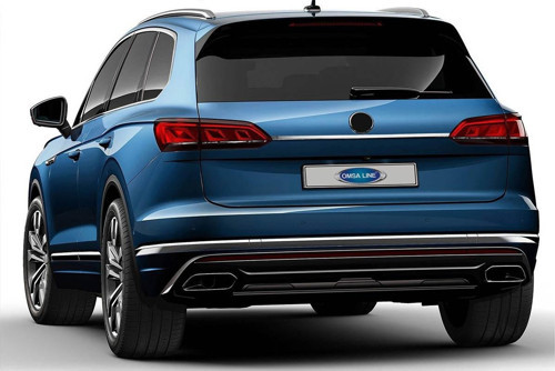 VW Touareg Krom Bagaj Çıtası Plaka Üstü 2018 ve Sonrası