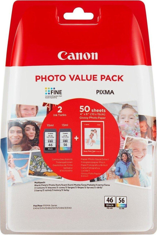 PG-46/CL 56 KARTUŞ SETİ FOTOĞRAF KAĞIDI HEDİYELİ